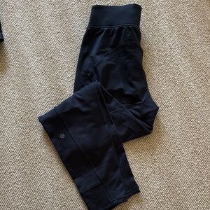 Lululemon Black Rulu Jogger Track Pants